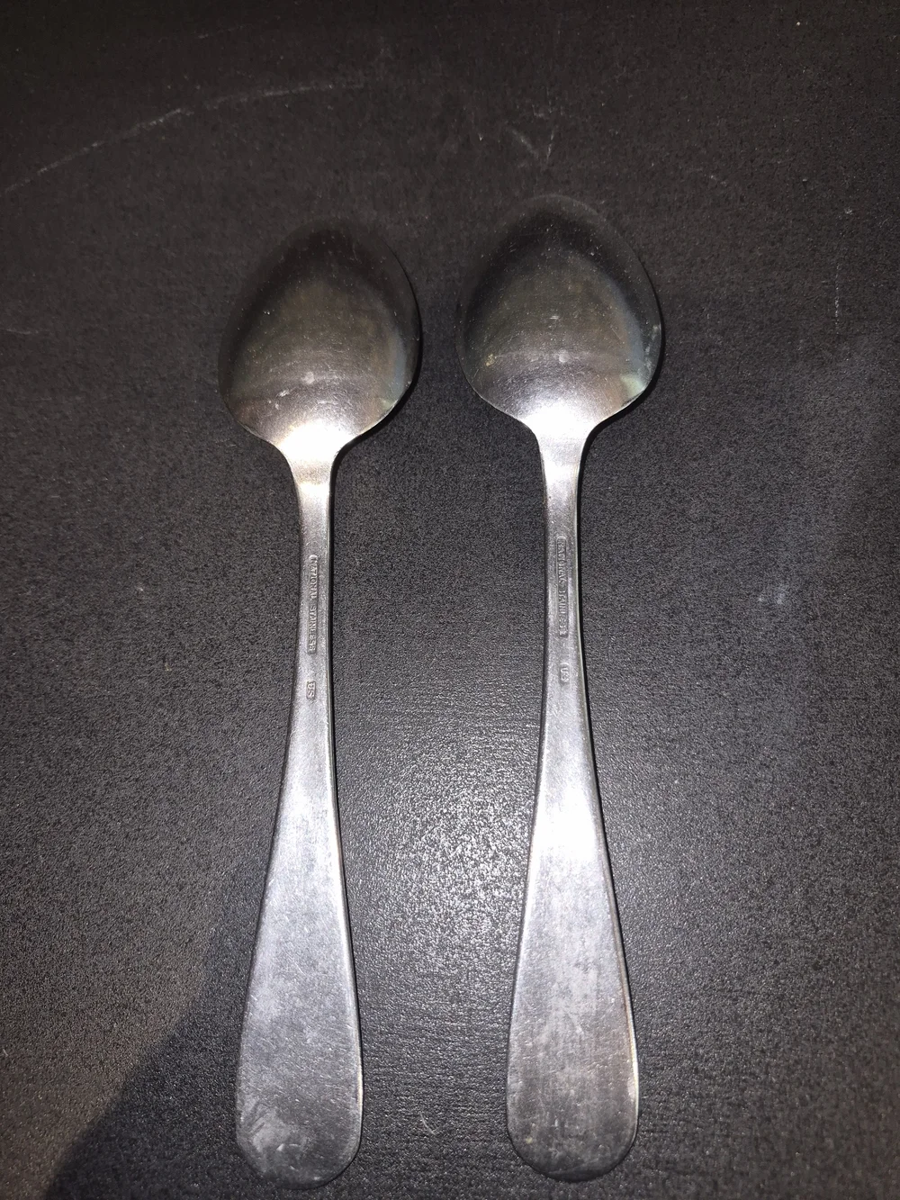 Vintage National Silver Co. USA Made Military Surplus Serving Spoons 8.5